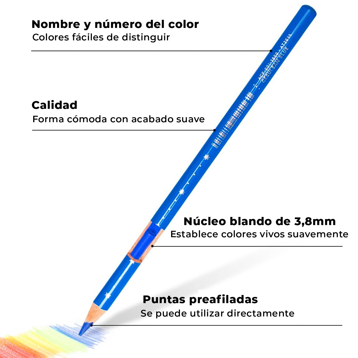 Lápices de Colores Arrtx | 126 colores | Calidad Artista