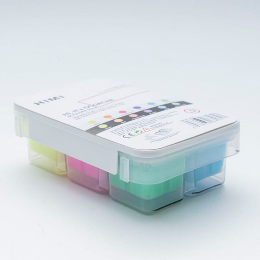 Gouache Himi 6 colores | 23 ml | Colores Brillo en la Oscuridad Mini Estuche