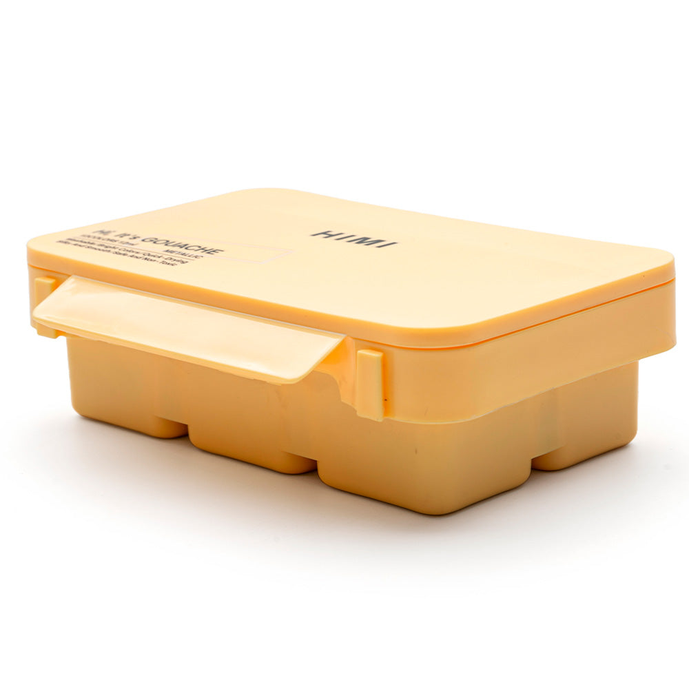 Gouache Himi 12 colores | 12 ml | Colores Metálicos Mini Estuche Amarillo