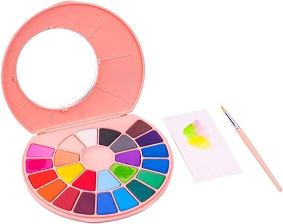 Set Acuarela Himi 24 colores + pincel (rosado)