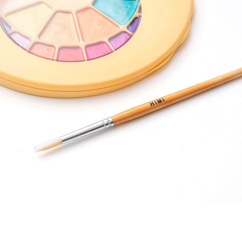 Set Acuarela Metalizados Himi 24 colores + pincel | Semi Húmedo