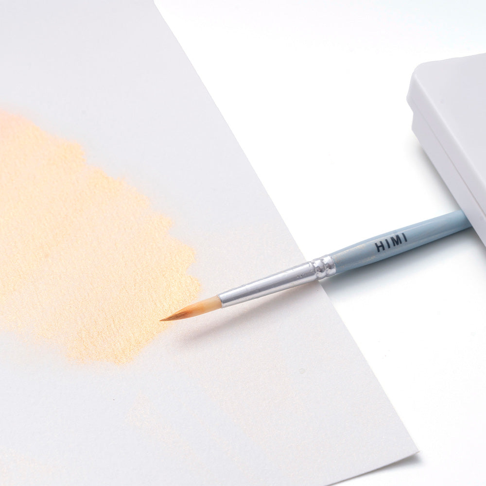 Set Acuarela Metalizada Himi 12 colores + pincel | Pearl/Perlado