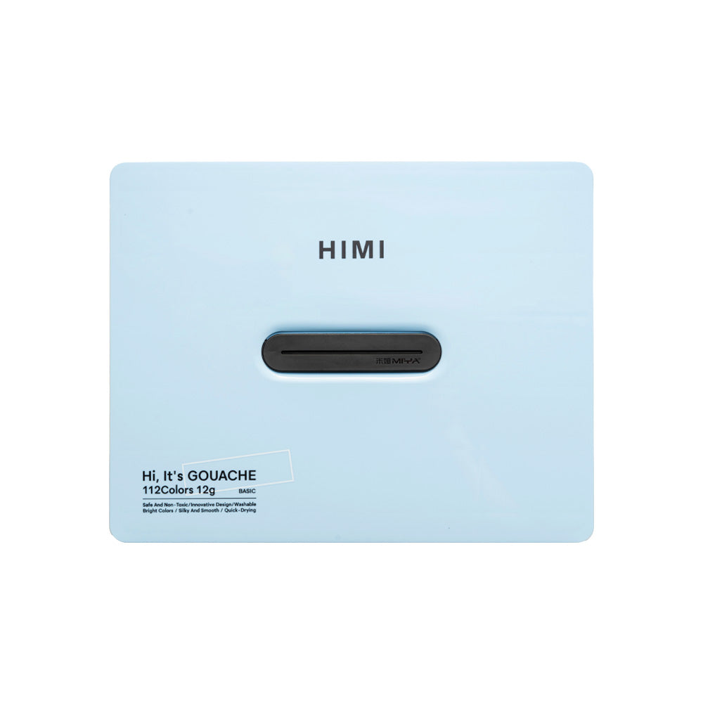 Gouache Himi 112 colores variados | 12 ml | Estuche Celeste (sin pinceles)