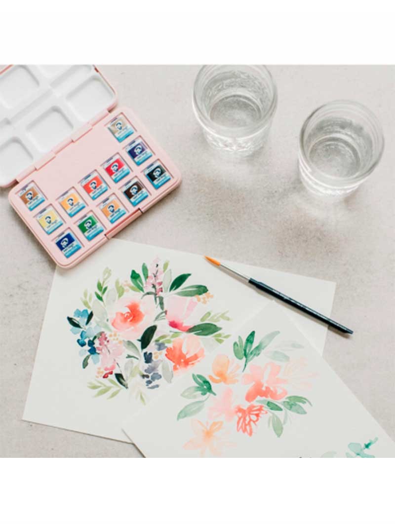 Set Acuarelas 12 colores | Van Gogh Pocket Box | Set Floral Frau Hölle