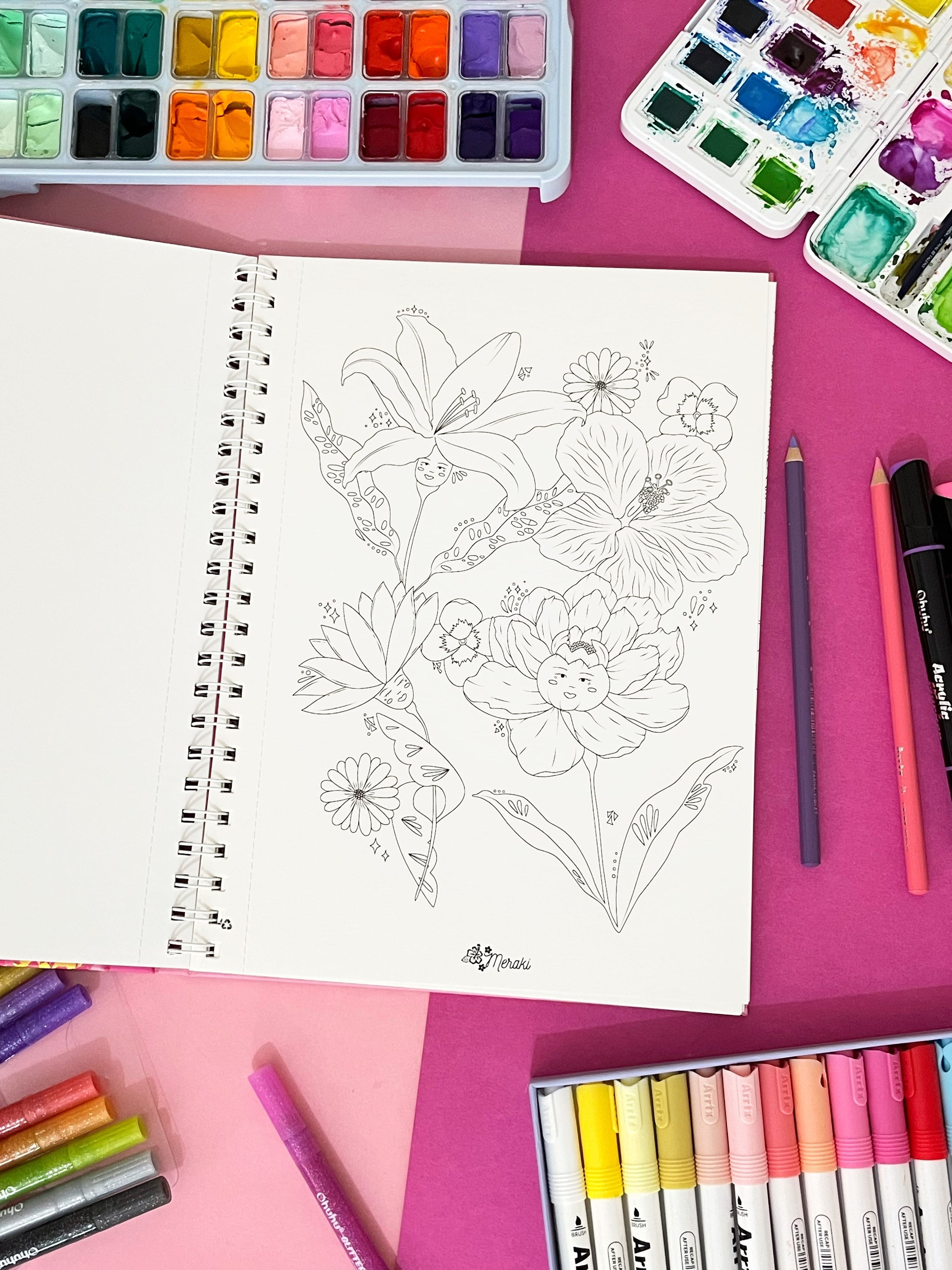 Pack Aflorarte + Pixie | Libros para colorear
