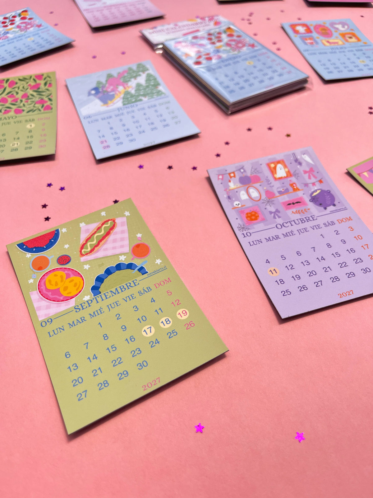 Calendario de Imán Ilustrado Meraki 2027 🌸