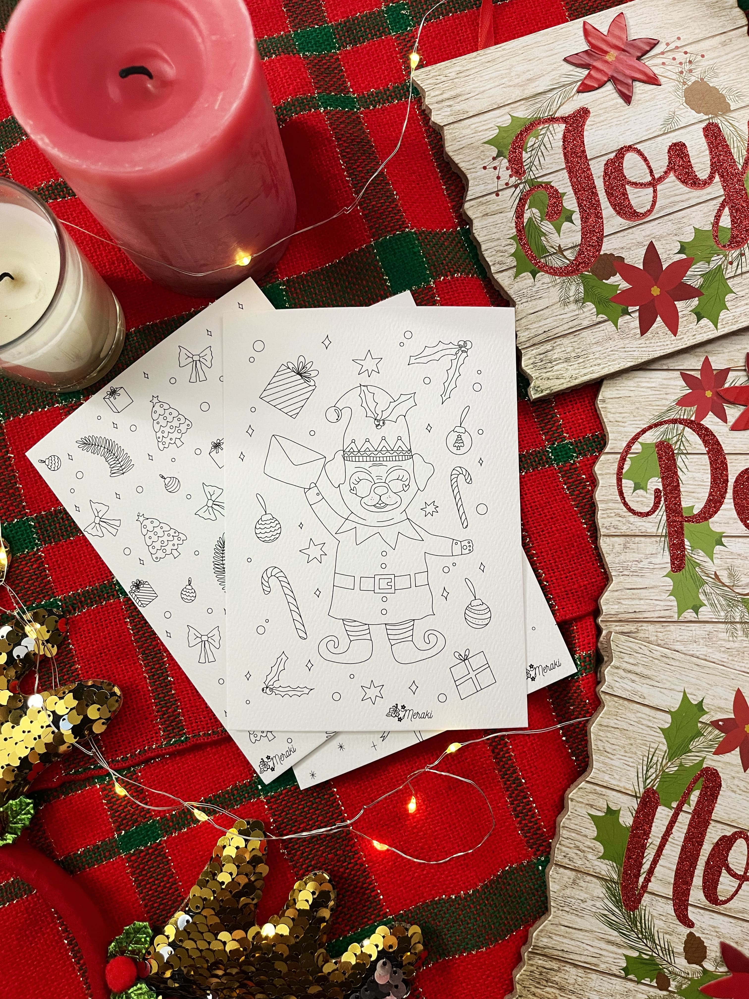 CALENDARIO DE ADVIENTO 2024: 24 ilustraciones coloreables