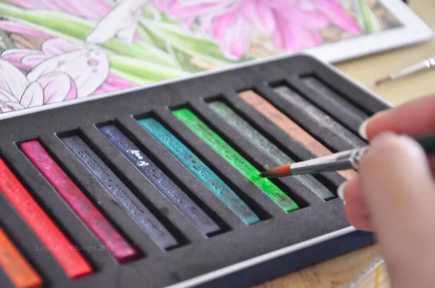 Barras de Tinta Solubles al Agua Derwent Inktense | 12 colores