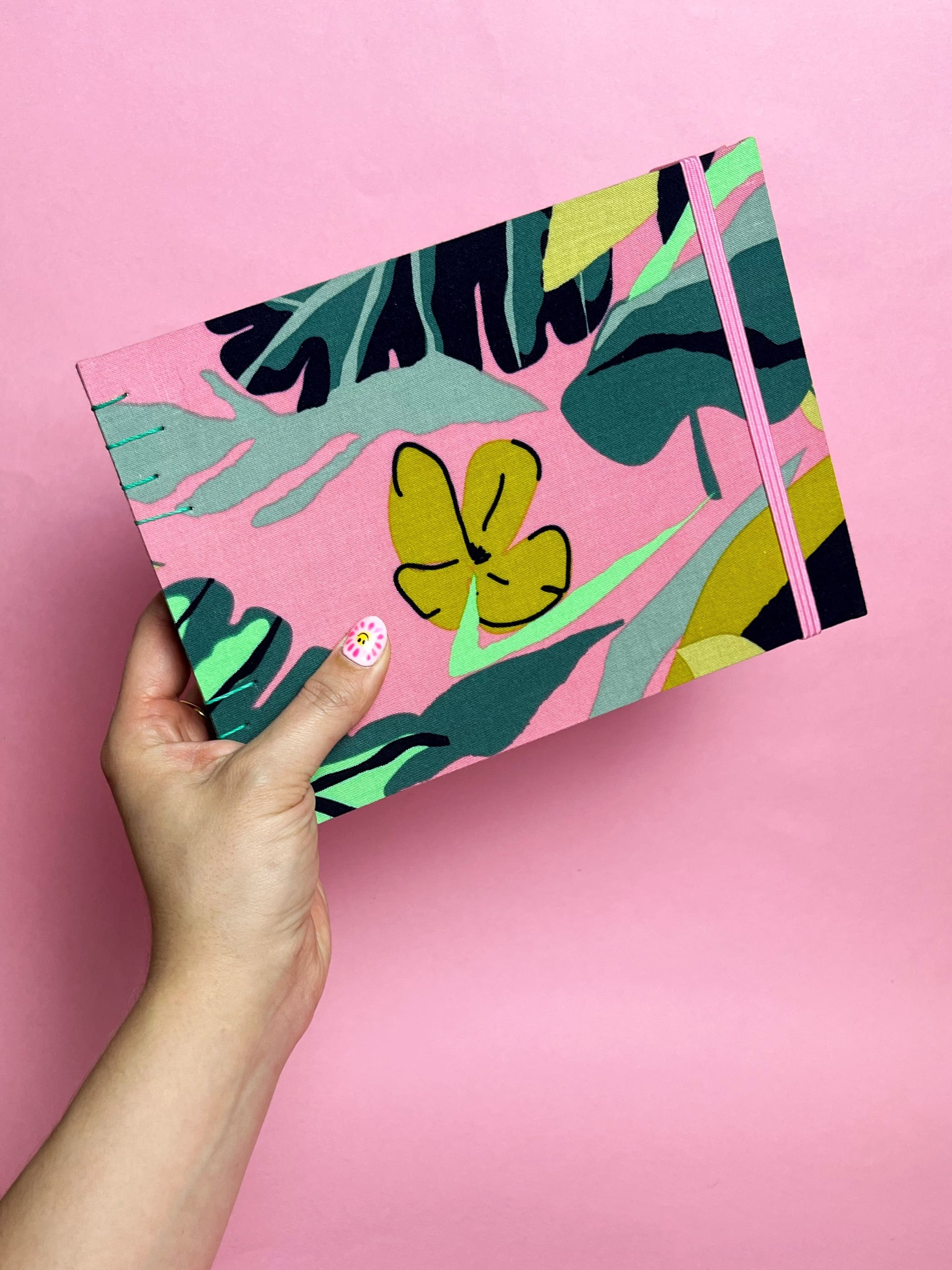 Sketchbook Acuarela Tamaño A5 Horizontal | Jungla Rosa