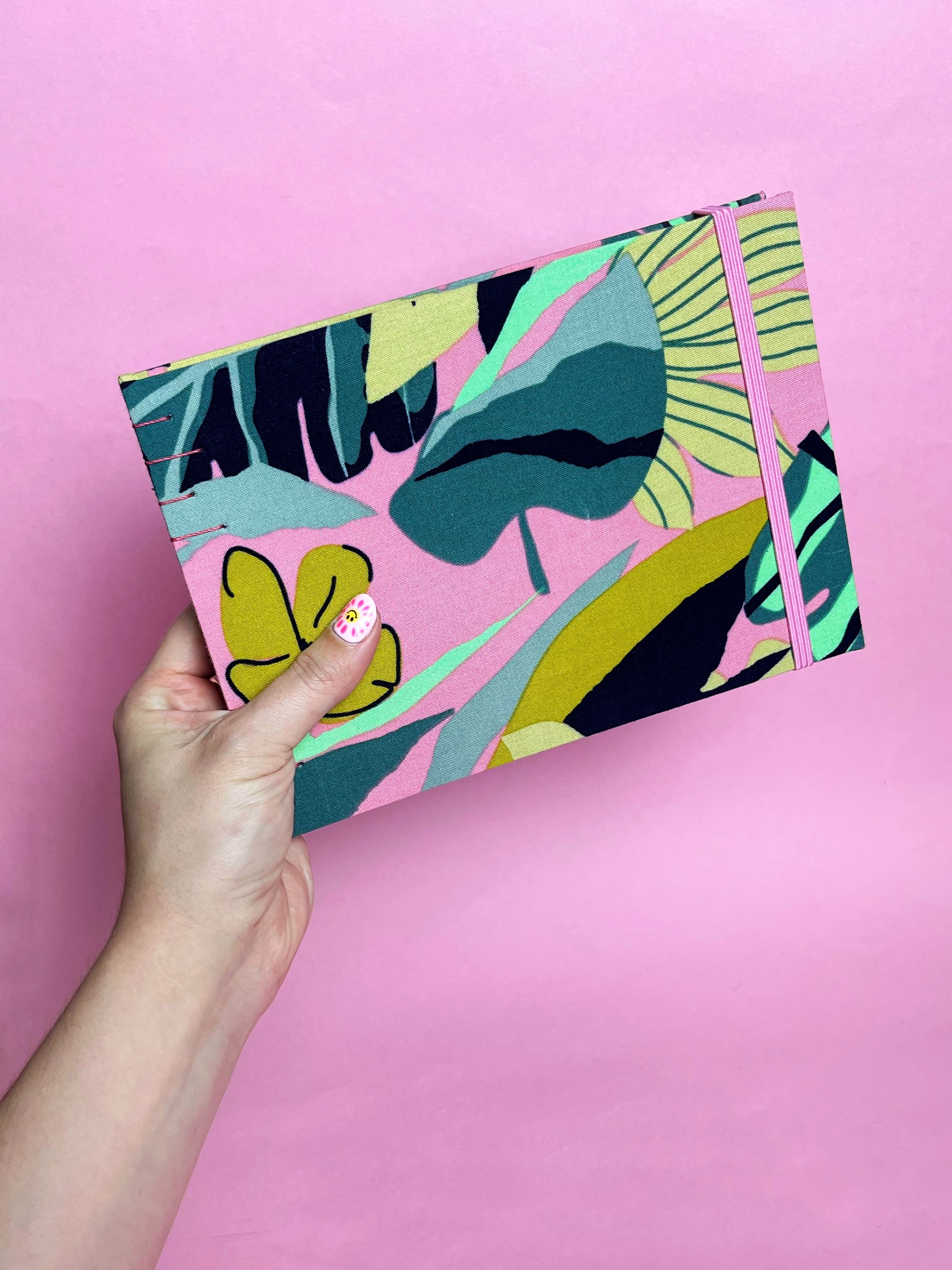 Sketchbook Acuarela Tamaño A5 Horizontal | Jungla Rosa