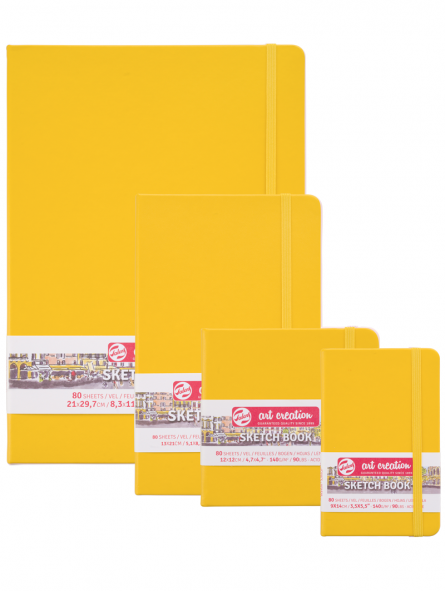 Sketchbook Art Creation Amarillo Dorado | 140gr, 80 hojas | 2 tamaños