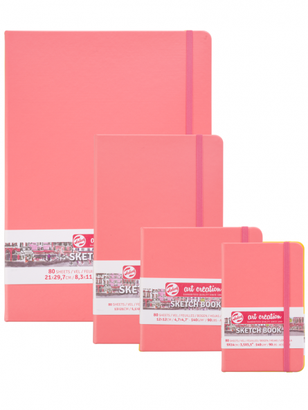 Sketchbook Art Creation Coral | 140gr, 80 hojas | 3 tamaños