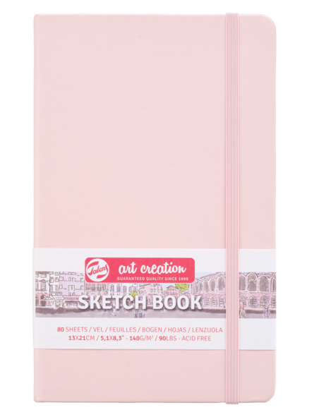 Sketchbook Art Creation Rosa Pastel | 140gr, 80 hojas | 3 tamaños