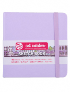 Sketchbook Art Creation Violeta Pastel | 140gr, 80 hojas | 2 tamaños