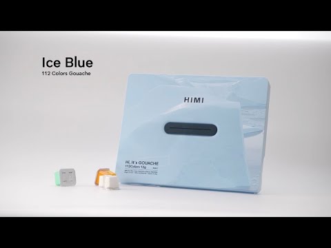 Gouache Himi 112 colores variados | 12 ml | Estuche Celeste (sin pinceles)