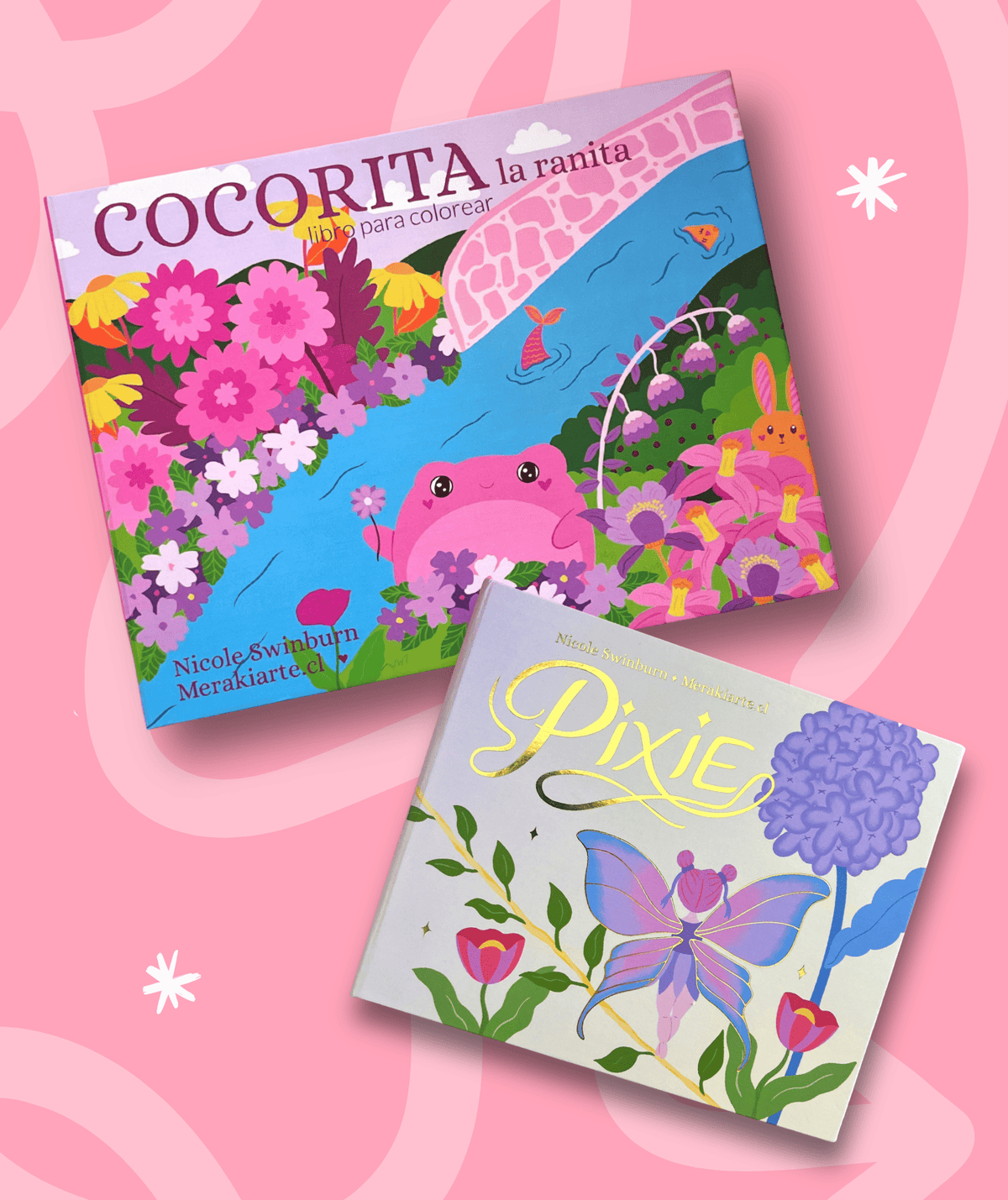 Pack Pixie + Cocorita La Ranita | Libros para colorear