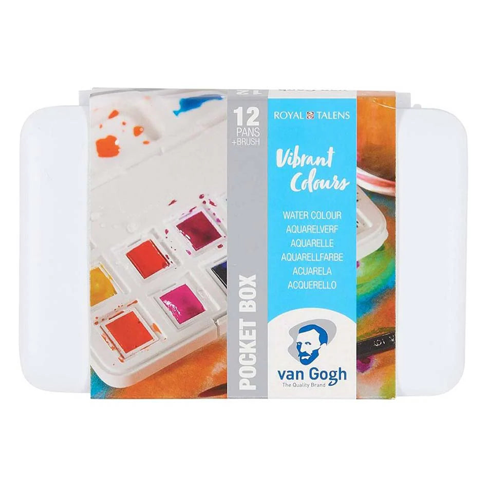 Set Acuarelas 12 colores | Van Gogh Pocket Box | Colores Vibrantes