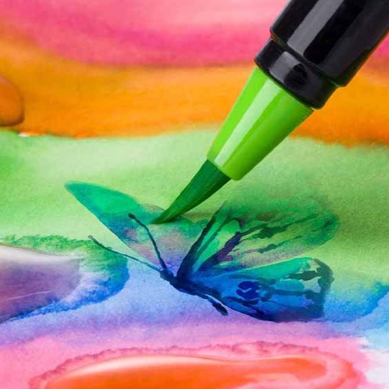 Brushpen Con Punta Pincel Para Lettering, Caligrafía E Ilustración