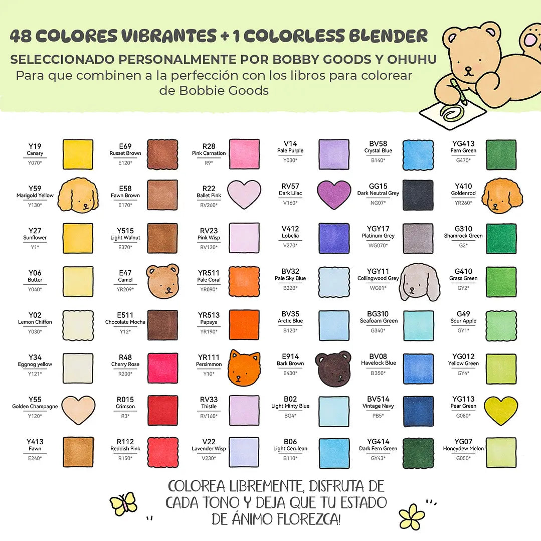 [PREVENTA] BOBBIE GOODS X OHUHU HONOLULU B EDICIÓN LIMITADA | Honolulu B: Pincel y Fina