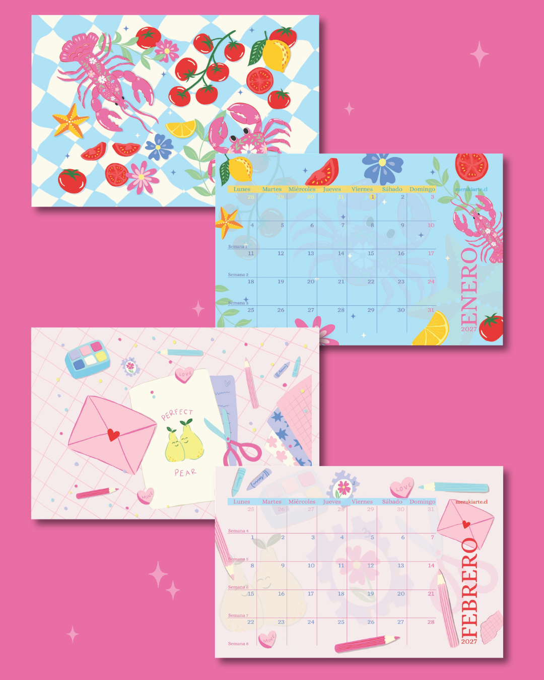 [PREVENTA] Calendario de Escritorio Ilustrado Meraki 2027 🌸