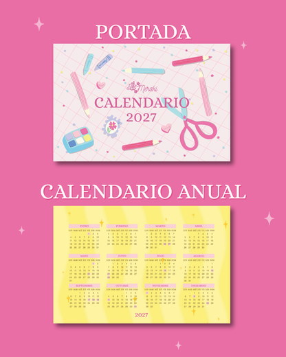 [PREVENTA] Calendario de Escritorio Ilustrado Meraki 2027 🌸