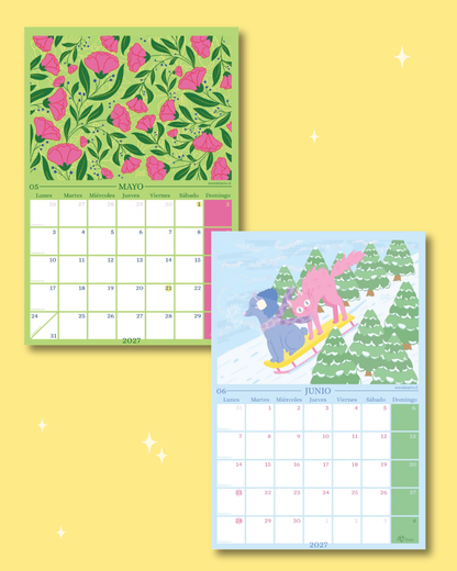 [PREVENTA] Calendario de Pared Ilustrado Meraki 2027 🌸