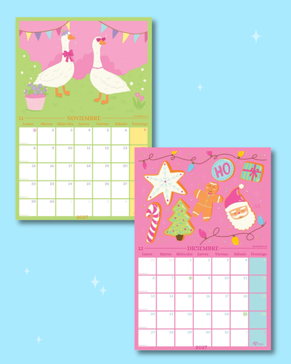 [PREVENTA] Calendario de Pared Ilustrado Meraki 2027 🌸