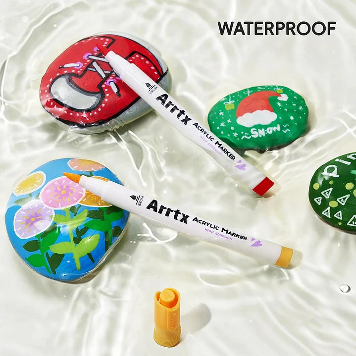 Marcadores Acrílicos Arrtx 30D | Punta Pincel | 30 colores vibrantes
