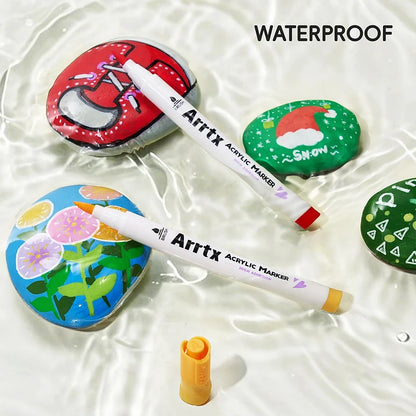 Marcadores Acrílicos Arrtx 30D | Punta Pincel | 30 colores vibrantes