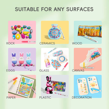 Marcadores Acrílicos Arrtx 36 colores | Punta Pincel | Tinta líquida