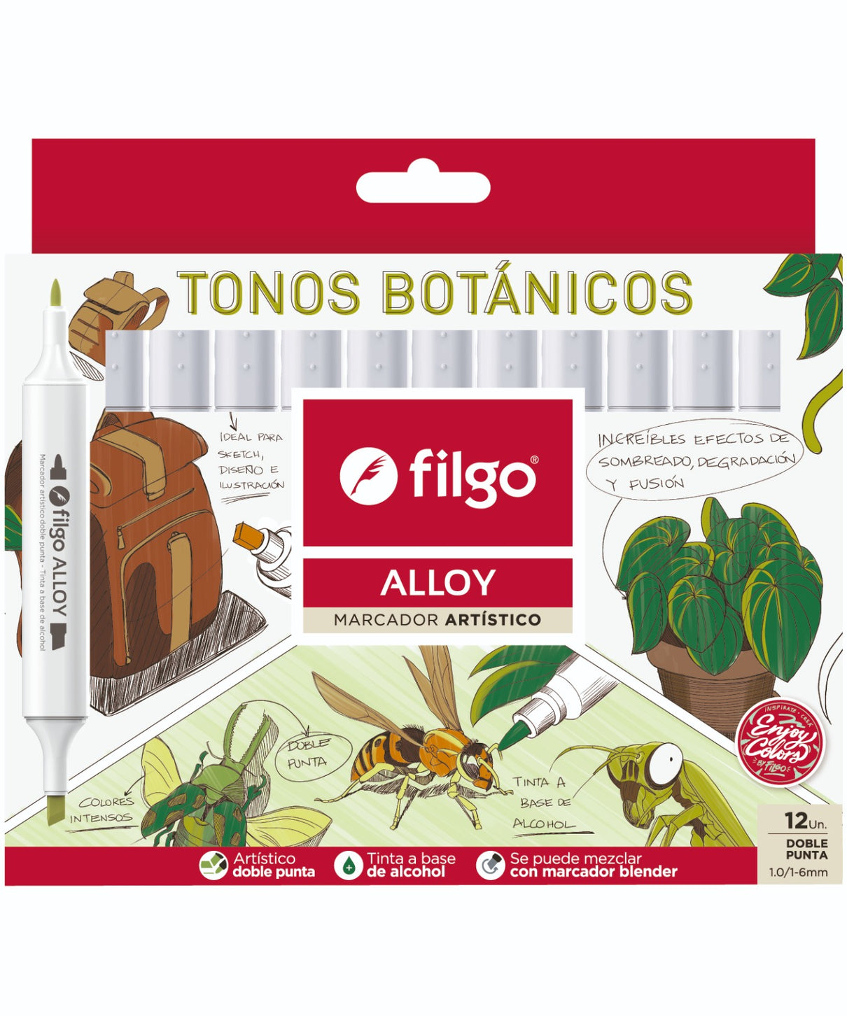 Marcadores Artísticos Filgo Alloy | Tonos Botánicos