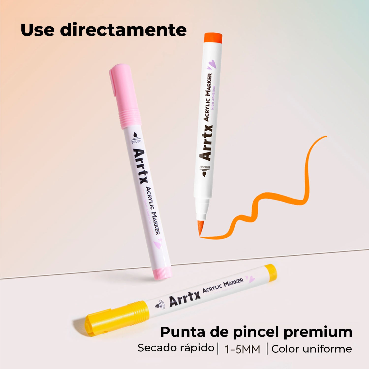 Marcadores Acrílicos Arrtx 36D | Punta Pincel | 36 colores