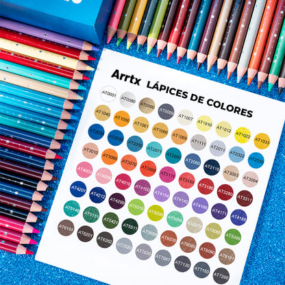 Lápices de Colores Arrtx | 72 colores | Calidad Artista