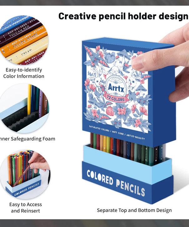 Lápices de Colores Arrtx | 72 colores | Calidad Artista