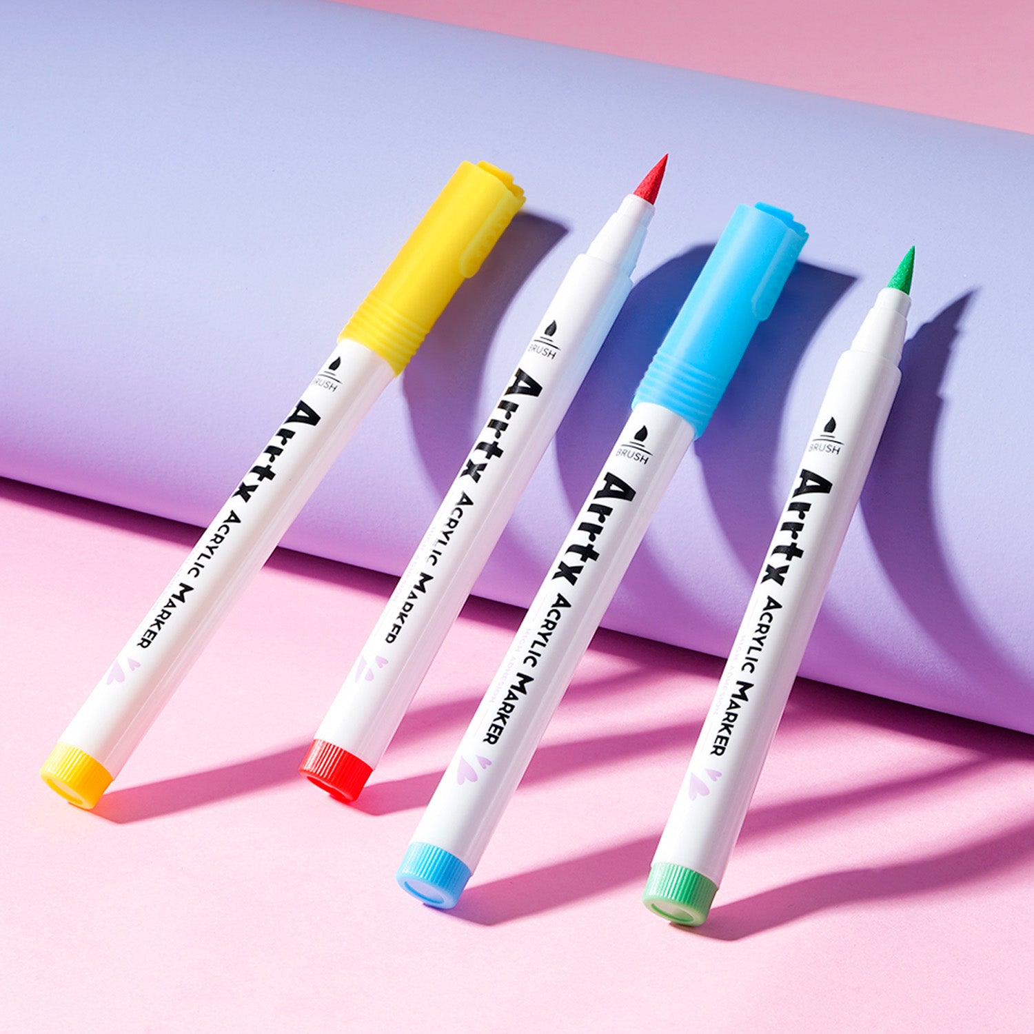Marcadores Acrílicos Arrtx 30A | Punta Pincel | 30 colores pasteles