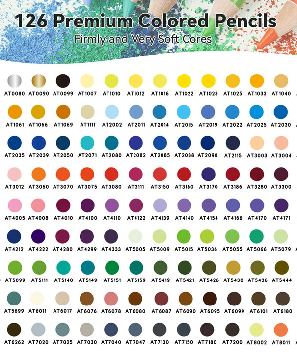 Lápices de Colores Arrtx | 126 colores | Calidad Artista