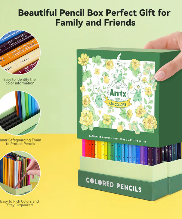 Lápices de Colores Arrtx | 126 colores | Calidad Artista