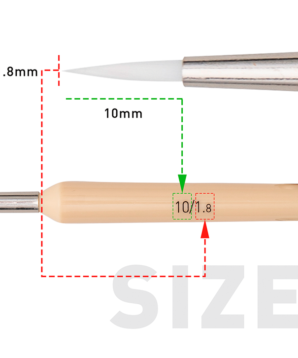 Set 5 Pinceles Para Detalles | Himi Miya Little Bird | Color Amarillo