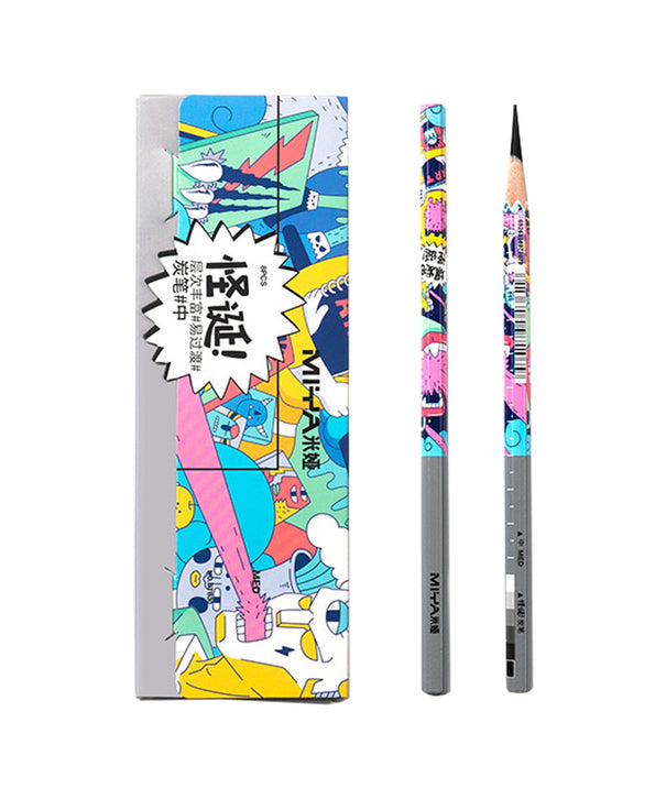 Set de lápices de carbón 8 unidades | Himi | Suave, neutro o duro