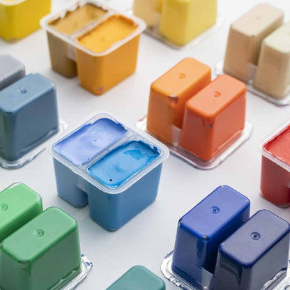 Gouache Himi 48 colores | 12 ml | Estuche Verde Agua (sin pinceles)