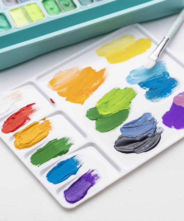 Gouache Himi 48 colores | 12 ml | Estuche Verde Agua (sin pinceles)