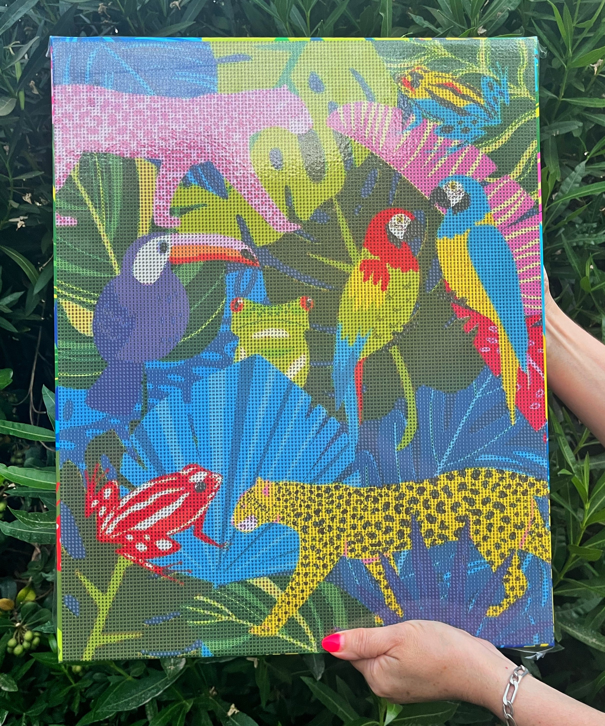 Pintura con Diamantes Jungla | 40x50 cm | Diamond Painting en Bastidor