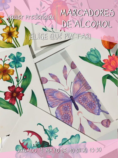 [PRESENCIAL] ELIGE LO QUE PINTAS con Marcadores de Alcohol | Workshop | Sáb 9 Mayo AM