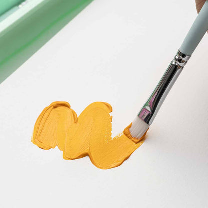 Gouache Himi 18 colores | 30 ml | Estuche Amarillo + Pinceles