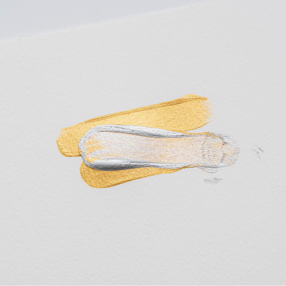 Gouache Himi 12 colores | 12 ml | Colores Metálicos Mini Estuche Amarillo