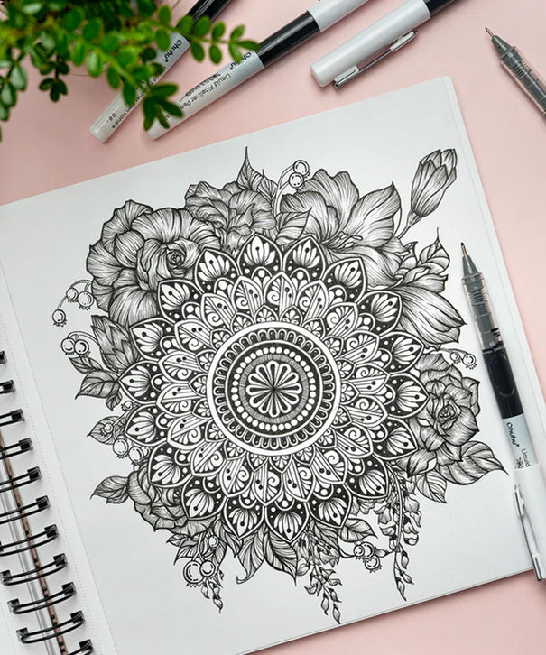 Set Tiralíneas Ohuhu Kohala 9 unidades | 1 Punta Pincel + 8 Puntas Finas