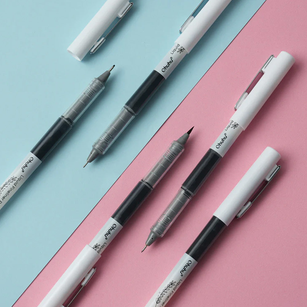 Set Tiralíneas Ohuhu Kohala 9 unidades | 1 Punta Pincel + 8 Puntas Finas