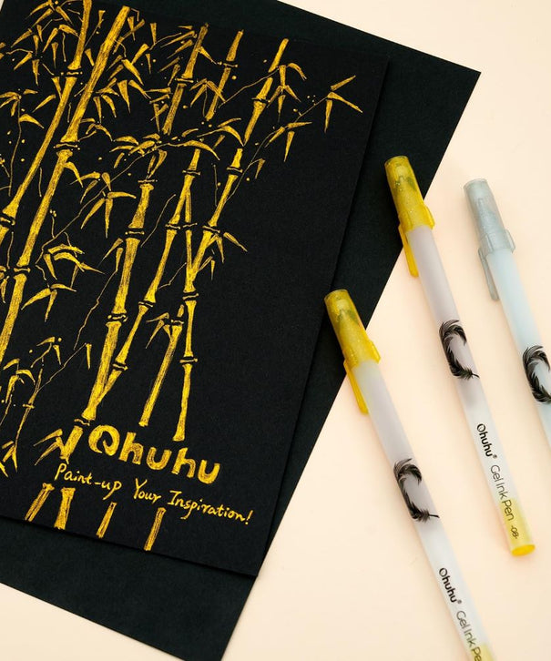 Lápiz Gel Ohuhu | Blanco, dorado o plateado