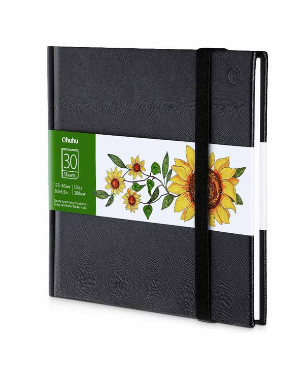 Sketchbook Ohuhu Para Marcadores de Alcohol | 17,5 x 16,5 CM, 30 hojas | 200 g/m2