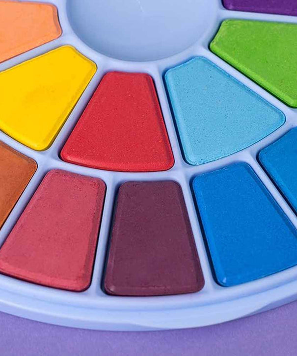 Set Acuarela Himi 24 colores + pincel (azul)